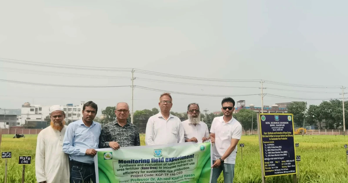 বায়োচার-সমৃদ্ধ ন্যানো ইউরিয়া: কম সারে বেশি ফলনের নতুন সম্ভাবনা