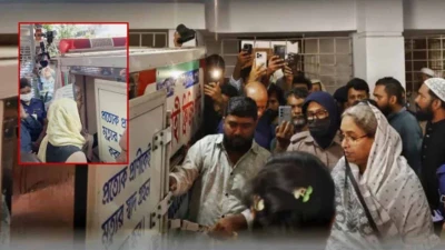 চোখের জলে স্বামীকে শেষ বিদায় জানালেন দীপু মনি