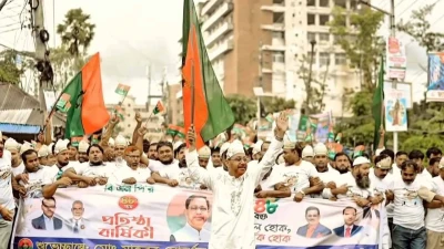 বিএনপির প্রতিষ্ঠাবার্ষিকীতে মাহবুব মোর্শেদ টিপুর নেতৃত্বে বর্ণাঢ্য র‍্যালি ও আনন্দ মিছিল