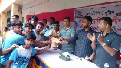 ভাণ্ডারিয়ায় কমিউনিটি পুলিশিং কাবাডি: ফাইনালে পৌরসভা জুনিয়র একাদশের জয়