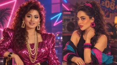 পুরনো যে ট্রেন্ডে গা ভাসাচ্ছেন তারকারা