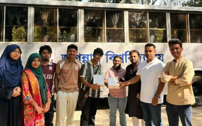 ছাত্রদল নেতা শাহরিয়ারের উদ্যোগে জবির বাসে নতুন রাউটার স্থাপন