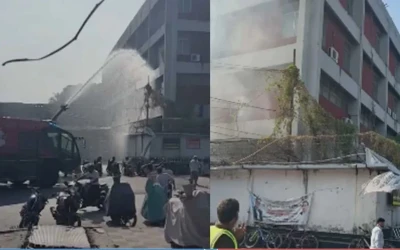 শাহজালাল বিমানবন্দরের স্টোর বিল্ডিংয়ে আগুন