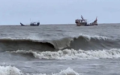 লঘুচাপ রূপ নিল সুস্পষ্ট লঘুচাপে, ঘূর্ণিঝড়ের আশঙ্কা