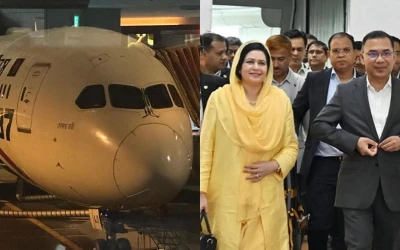 প্রধানমন্ত্রীর ঢাকায় ফেরার ফ্লাইটে যান্ত্রিক ত্রুটি, যাত্রা বিলম্ব