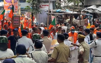 কলকাতায় বাংলাদেশ উপ-হাইকমিশন ঘেরাওয়ের চেষ্টা কট্টর হিন্দুত্ববাদীদের